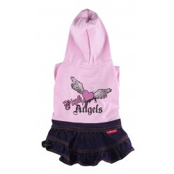 Pink angels dress in grijs en roze