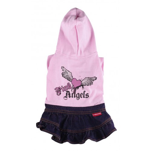 Pink angels dress in grijs en roze