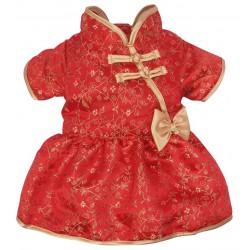 Chinees jurkje rood of goudkleurig Chinees jurkje rood of goudkleurig