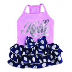 Hello dot dress in twee kleuren Hello dot dress in twee kleuren