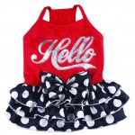 Hello dot dress in twee kleuren