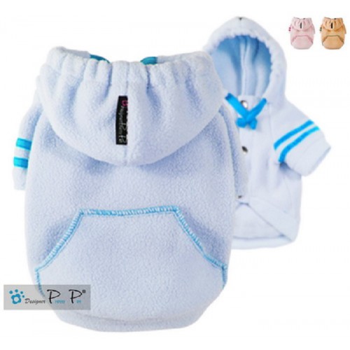 Baby blauwe fleece hoodie