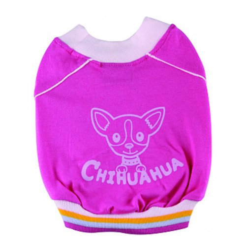 roze truitje met chihuahua print