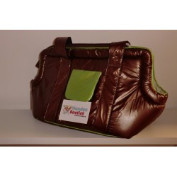 bruine tas groene accenten bruine tas groene accenten