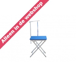 TRIMTAFEL SHOWTIME - verstelbaar - inklapbaar - blauw - 60 X 45 X 82 cm